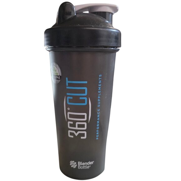 360 CUT Clear Gray 28oz Blender Bottle BPA Free Shaker - Picture 1 of 2